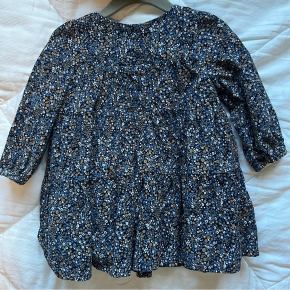 Baby Gap corded velvet floral ruffle dress size 6-12 month - Picture 3 of 4